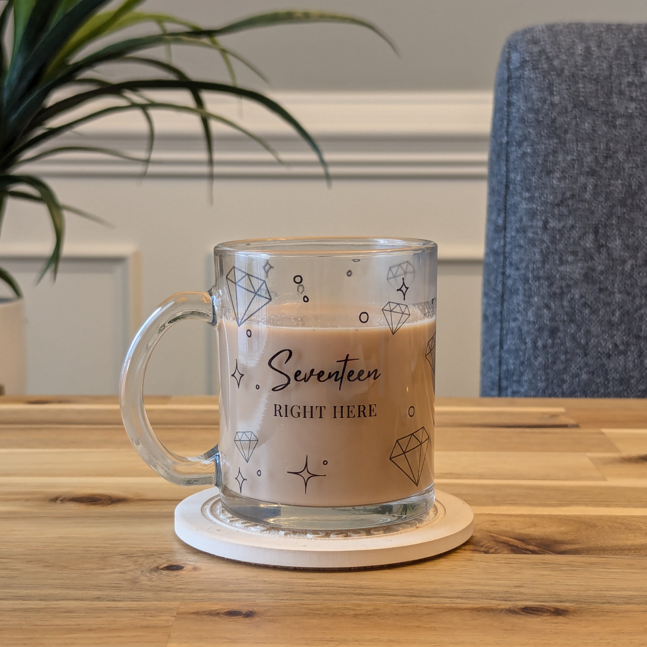 Seventeen Cup Coaster SEVENTEEN APRIL-JULY 2018 'SEVENTEEN CAFE