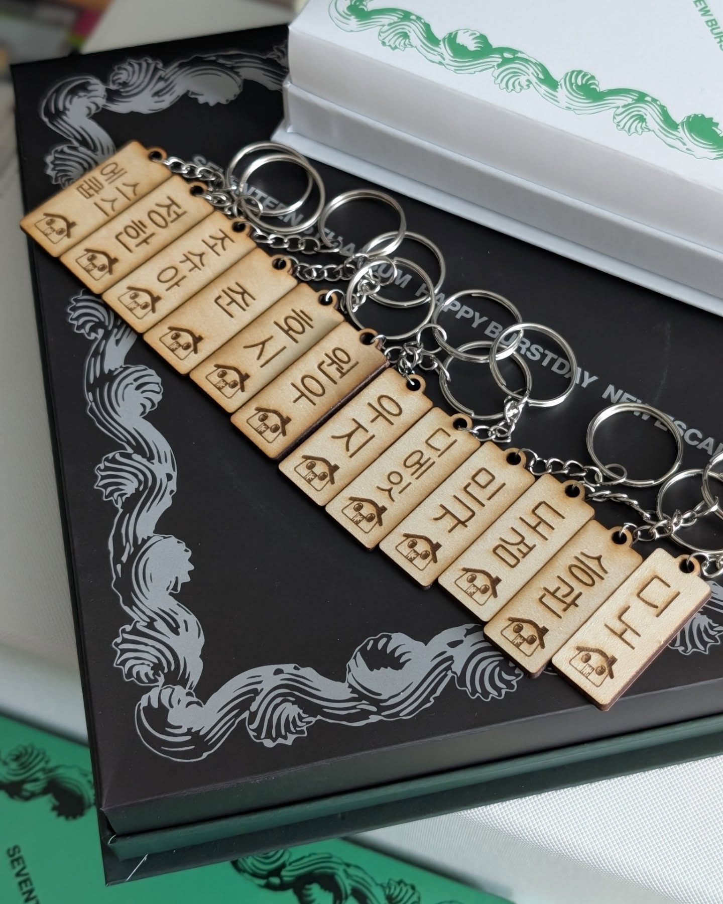 Seventeen Nanabnb-inspired Wooden Keychains