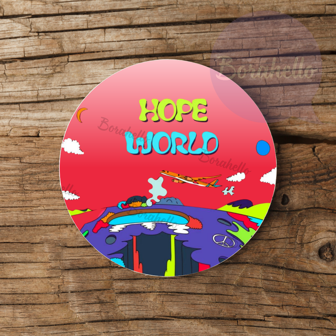 J-Hope Hope World Ceramic Coaster