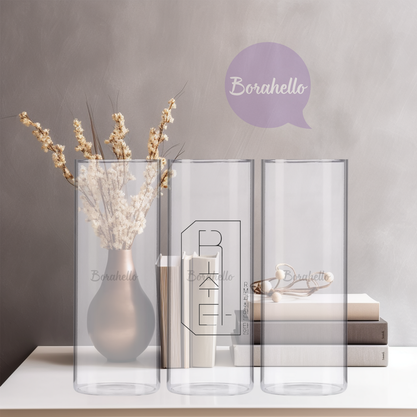 Suga / Agust D / Yoongi Suchwita & RM / Namjoon Rchwita Glass Vases