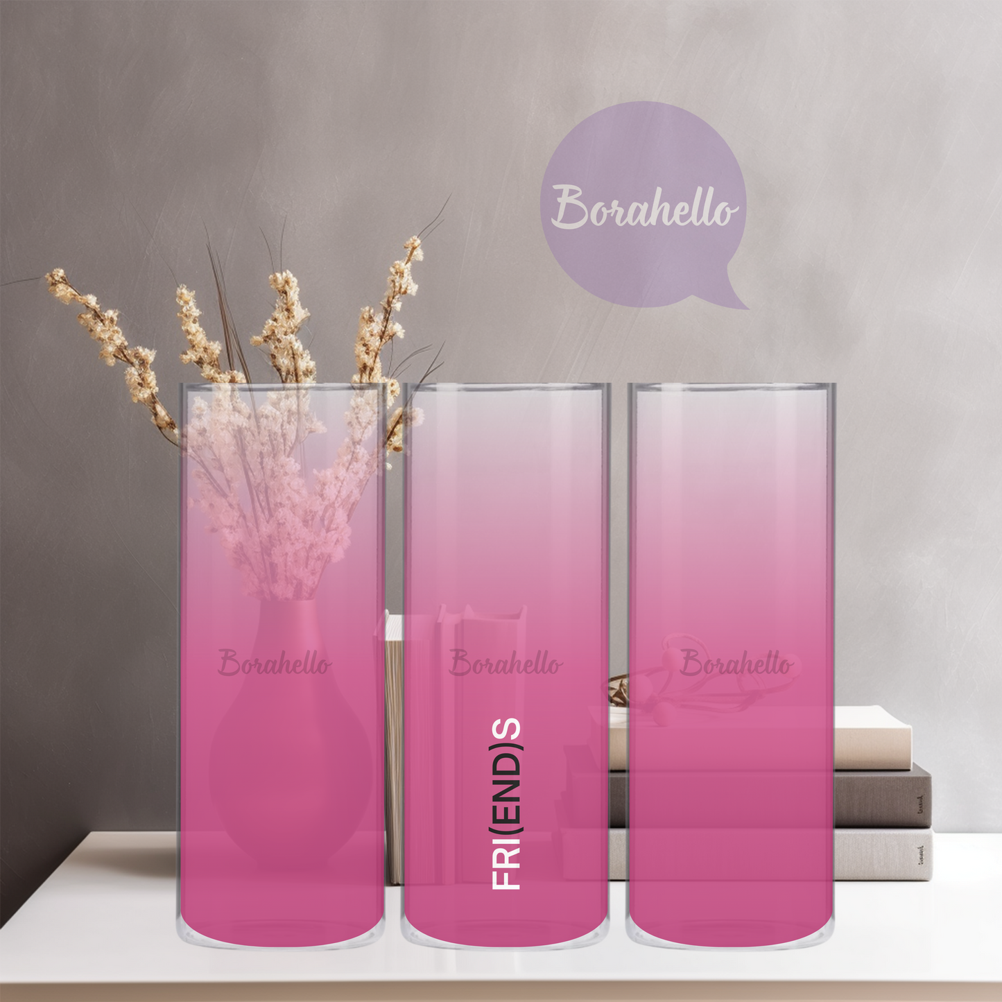 V Friends Glass Vase