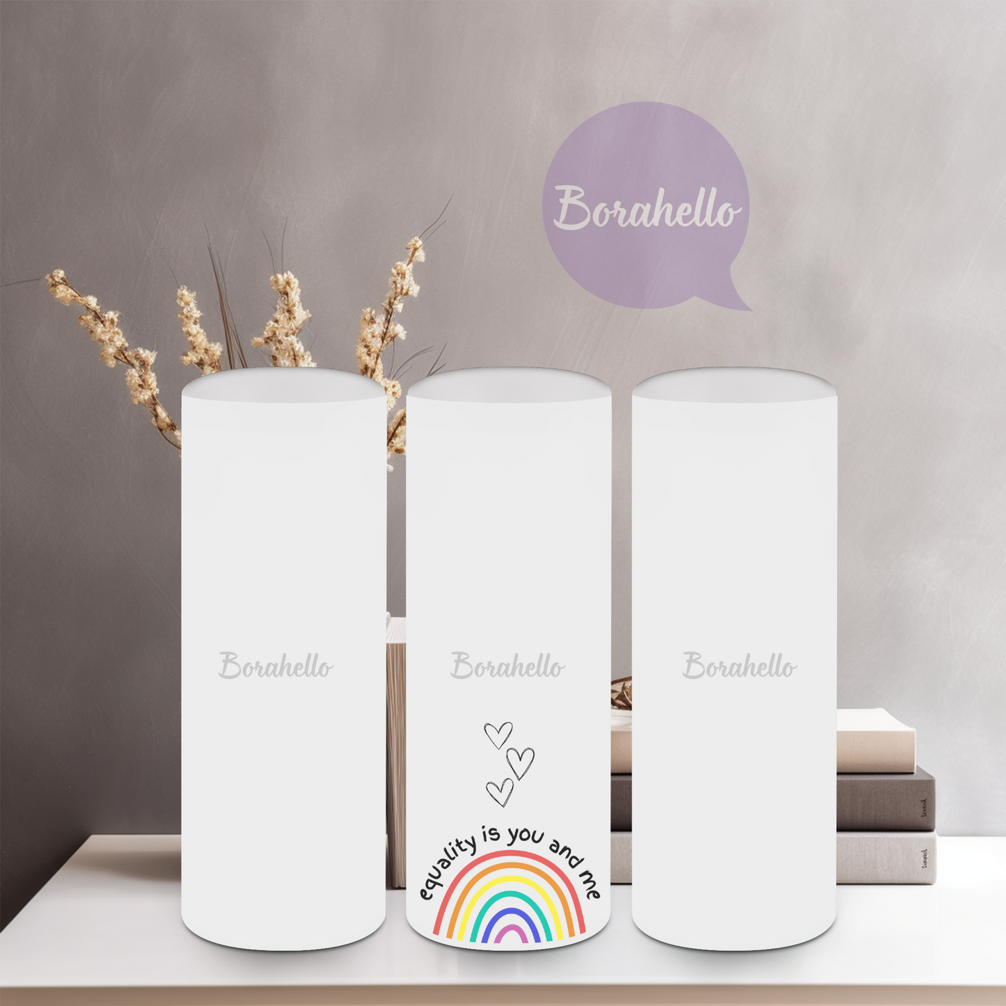 J-Hope Equal Sign Equality Is You & Me Glass Vase