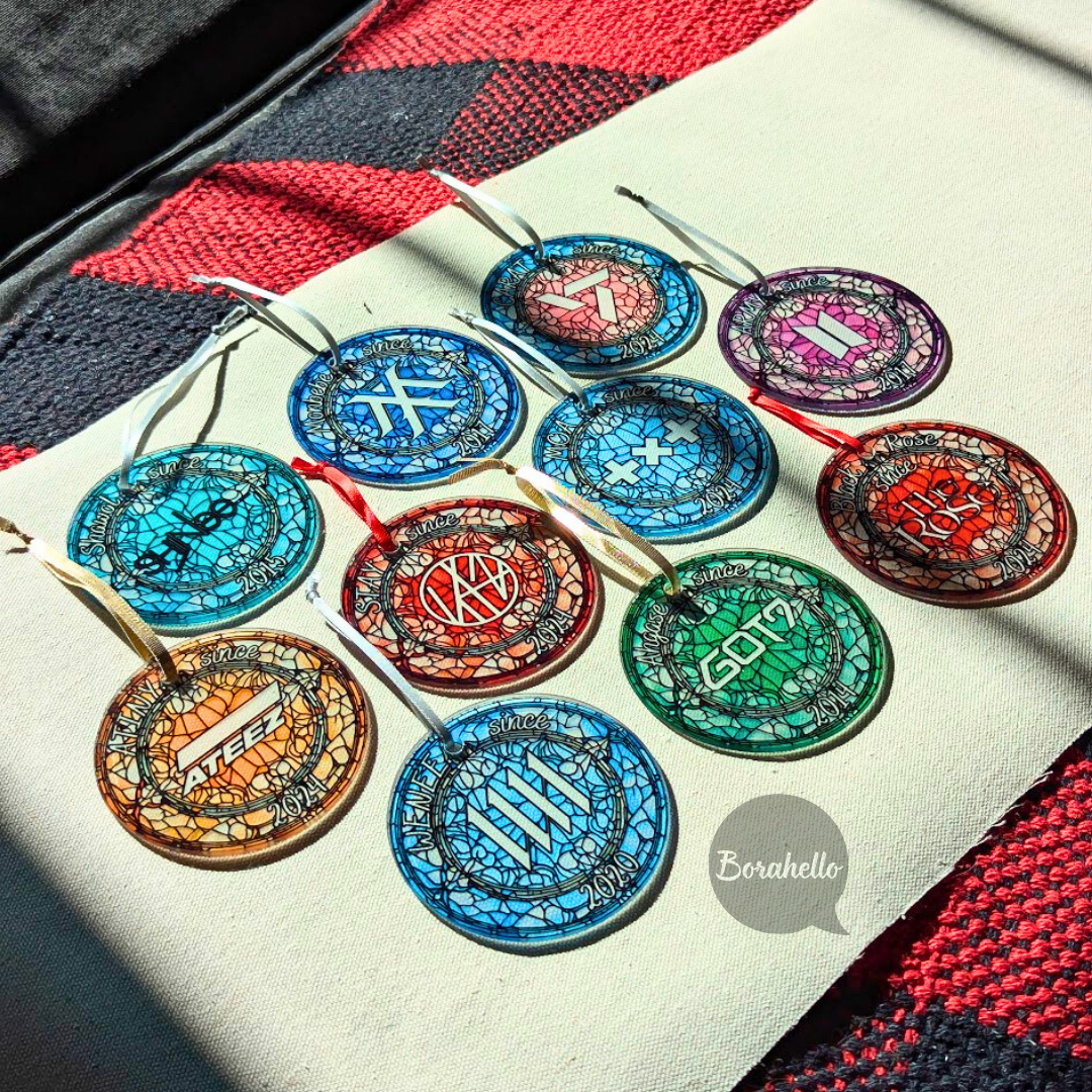 ATEEZ ATINY Debut Stained Glass Ornament