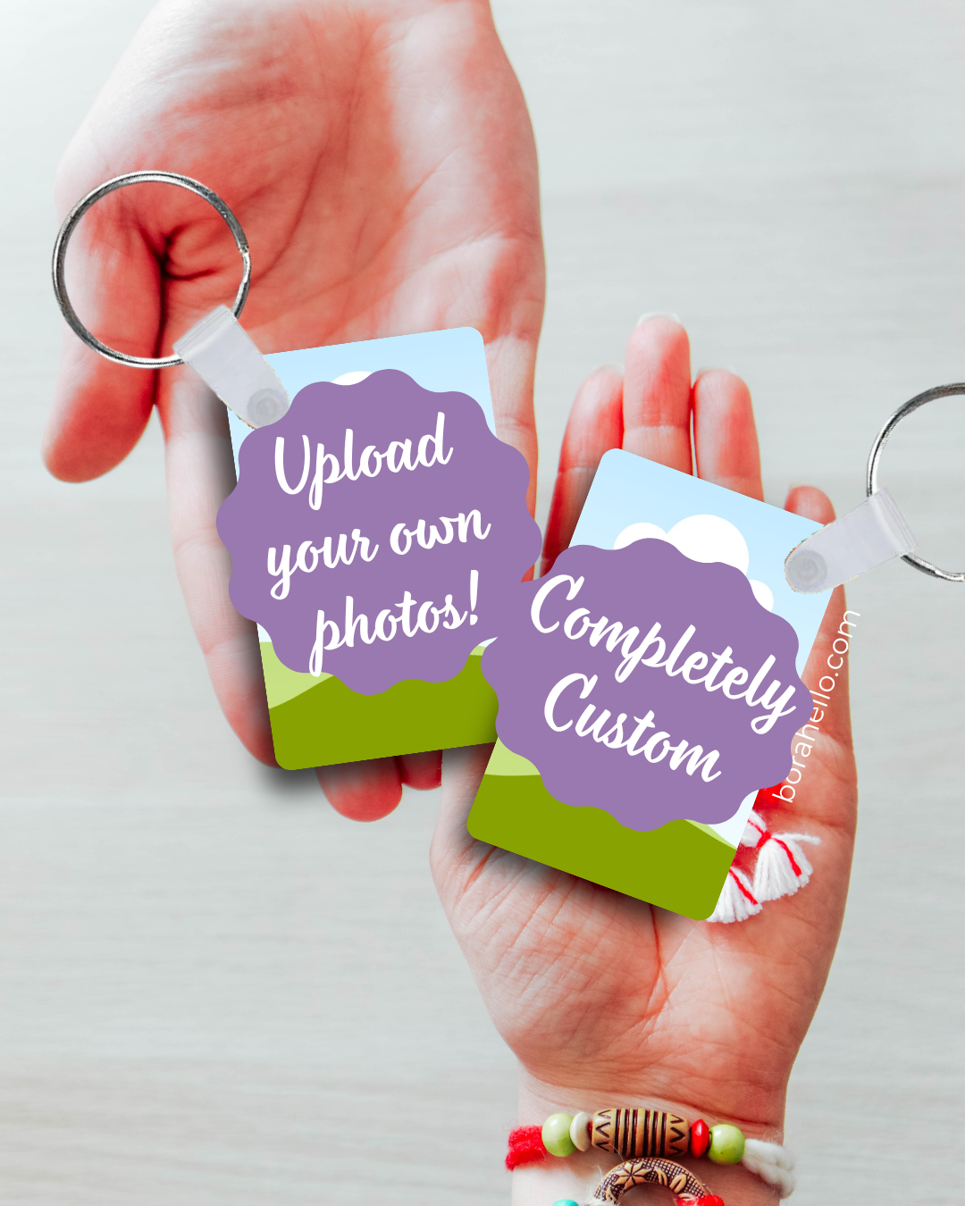 Custom Metal Photocard Keychain (Double Sided)