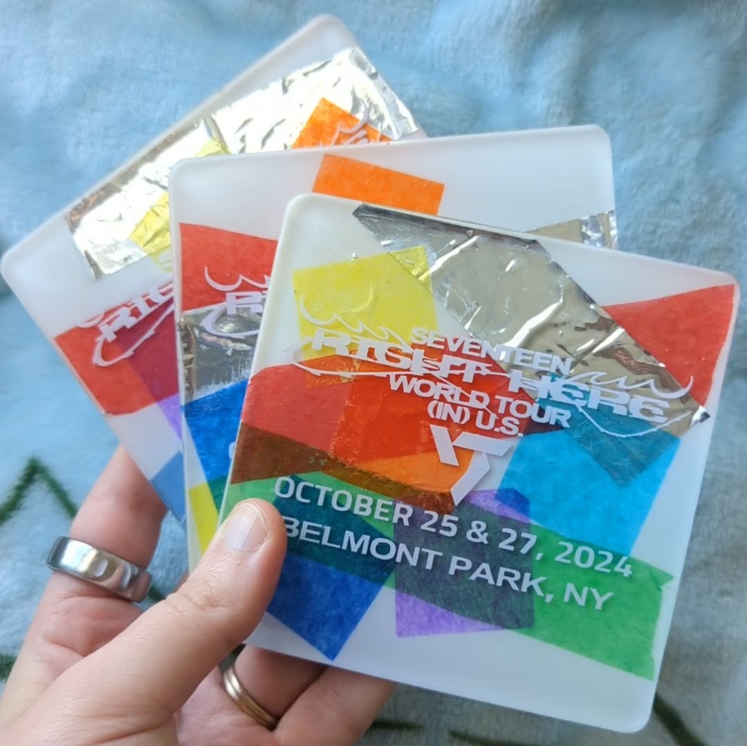 Seventeen Right Here 2024 Tour Confetti Coaster