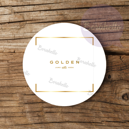 JK Golden Ceramic Coaster