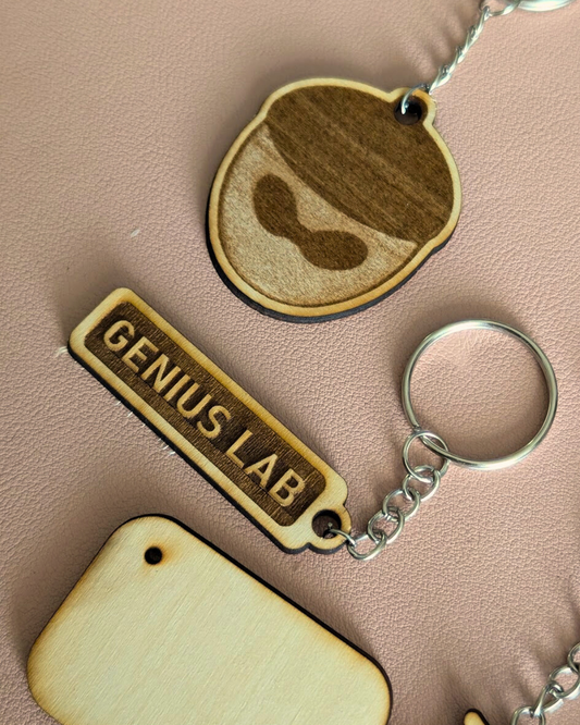Suga Genius Lab Studio Sign Keychain