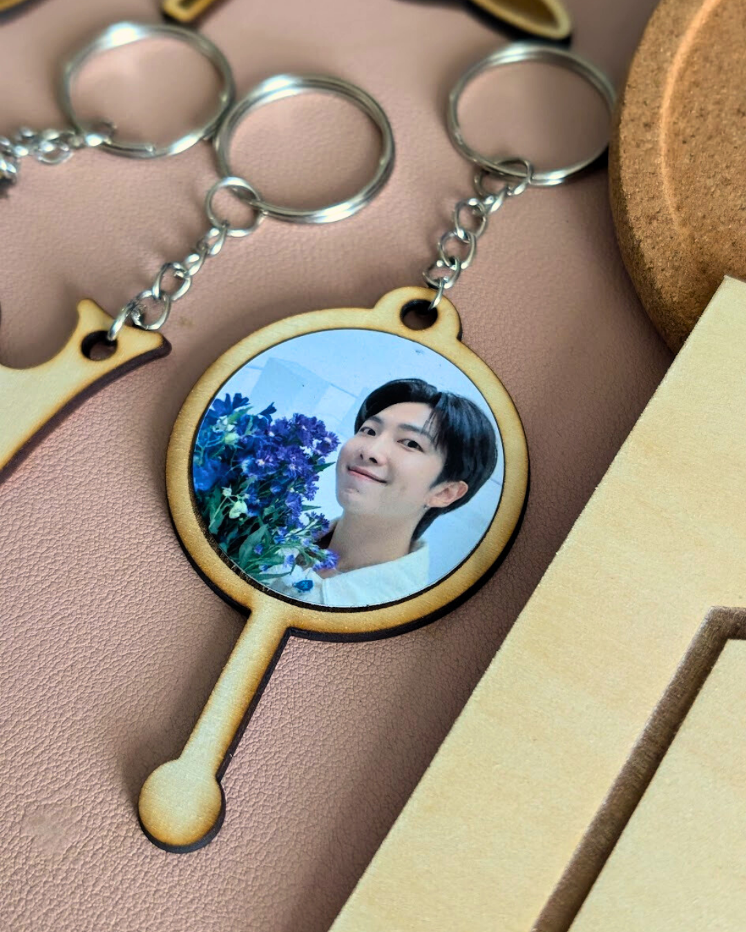 Custom Wooden Mini Picket Keychain