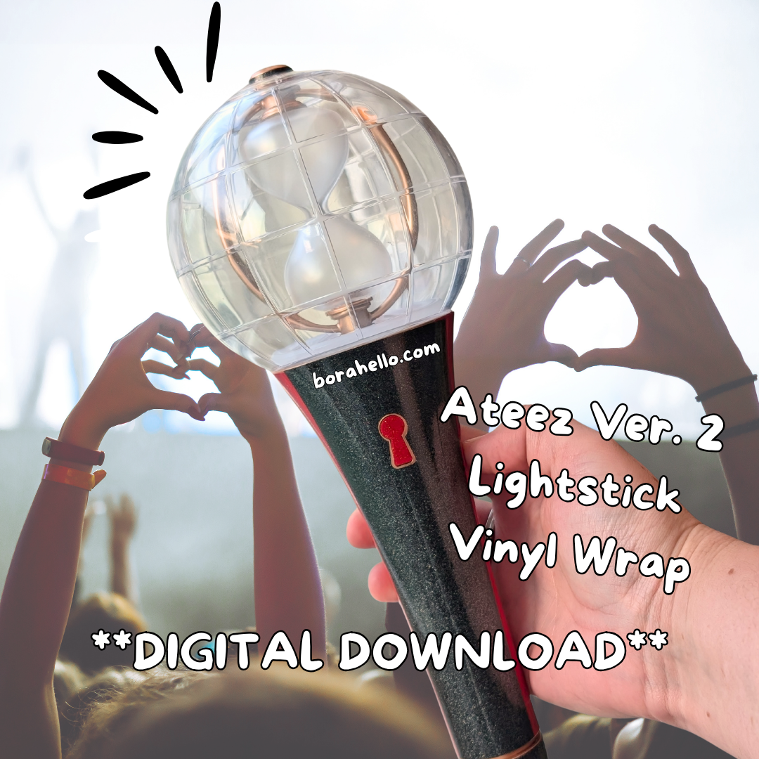 Ateez Ver. 2 Lightstick Wrap Template ** DIGITAL DOWNLOAD**