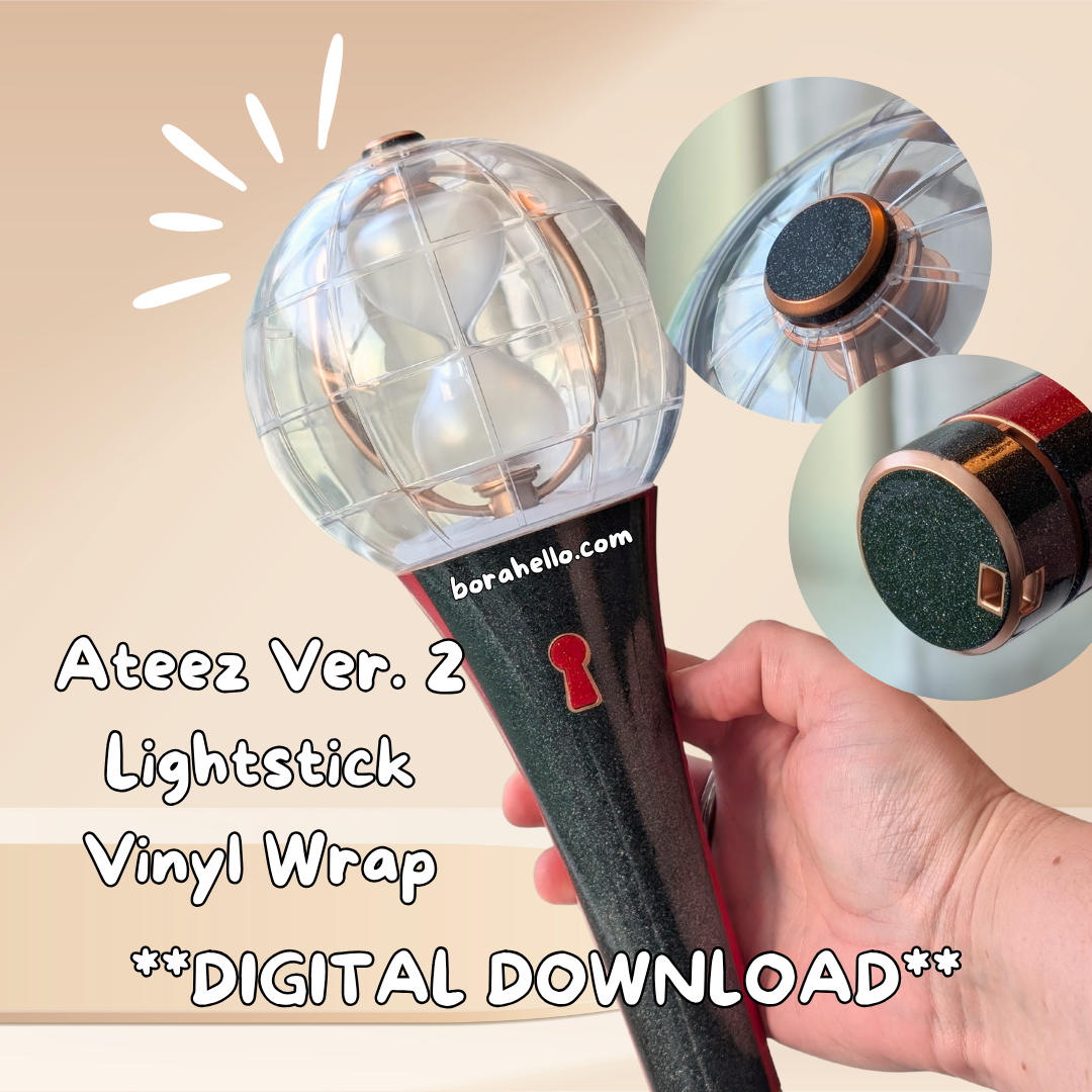 Ateez Ver. 2 Lightstick Wrap Template ** DIGITAL DOWNLOAD**