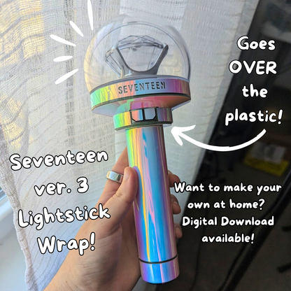 Seventeen Ver. 3 Lightstick Vinyl Wrap (Outer)