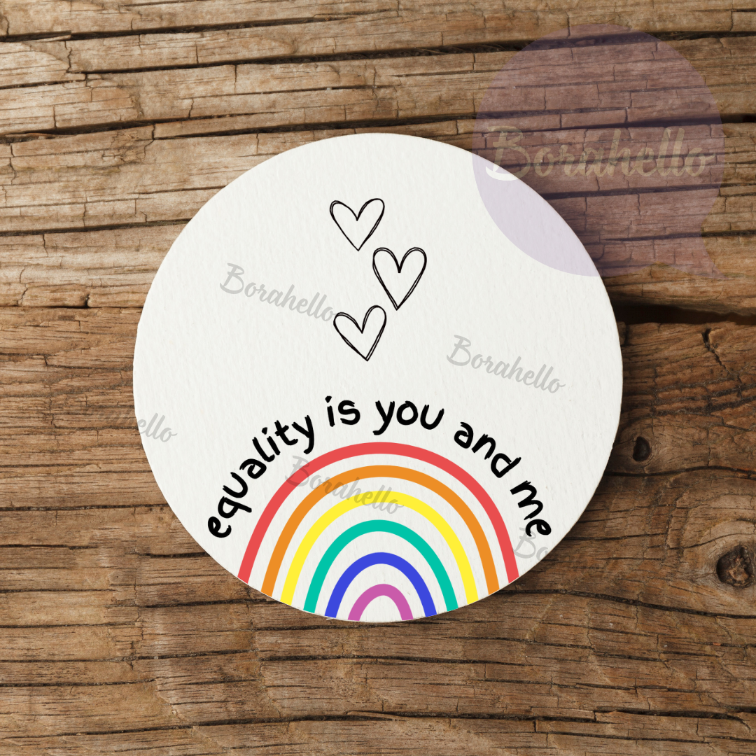 J-Hope Equal Sign Ceramic Coaster