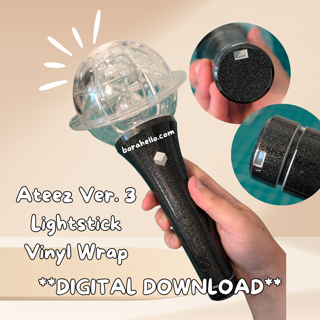 Ateez Ver. 3 Lightstick Wrap Template ** DIGITAL DOWNLOAD**