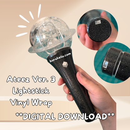 Ateez Ver. 3 Lightstick Wrap Template ** DIGITAL DOWNLOAD**