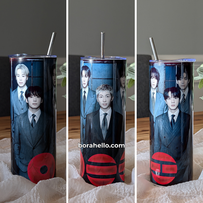 BTS Arirang OT7 Group Photo Stainless Steel Tumbler