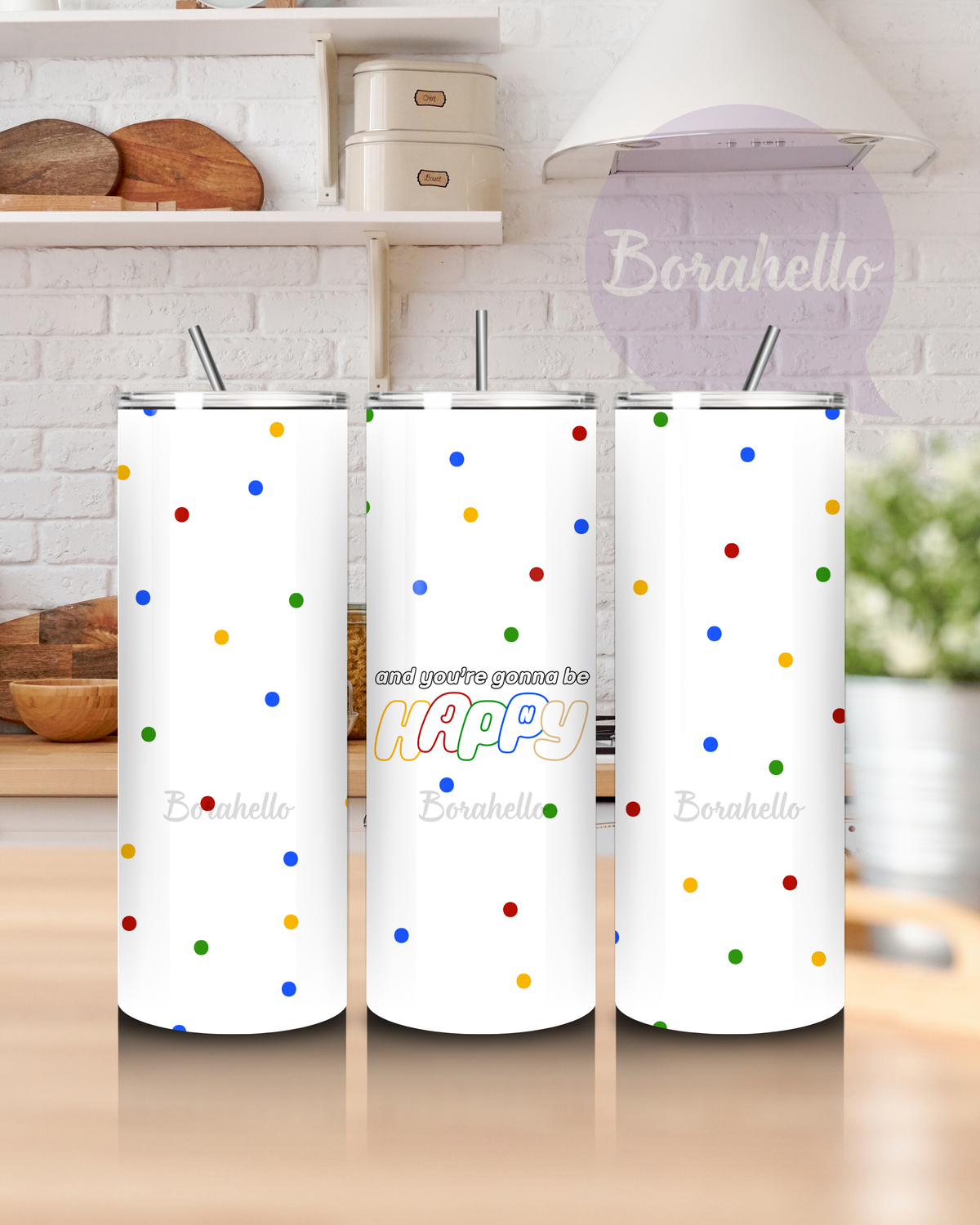 Jin Happy Stainless Steel Tumbler