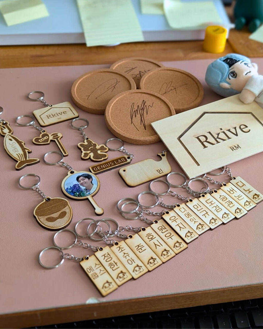 Custom Wooden Mini Picket Keychain