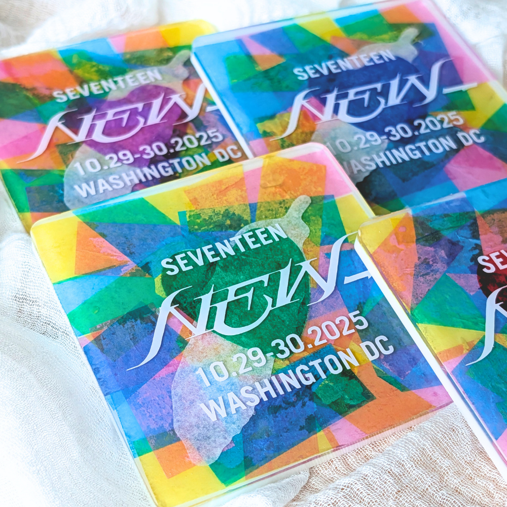 Seventeen New_ 2025 Tour Confetti Coaster