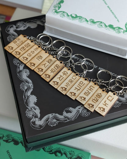 Seventeen Nanabnb-inspired Wooden Keychains