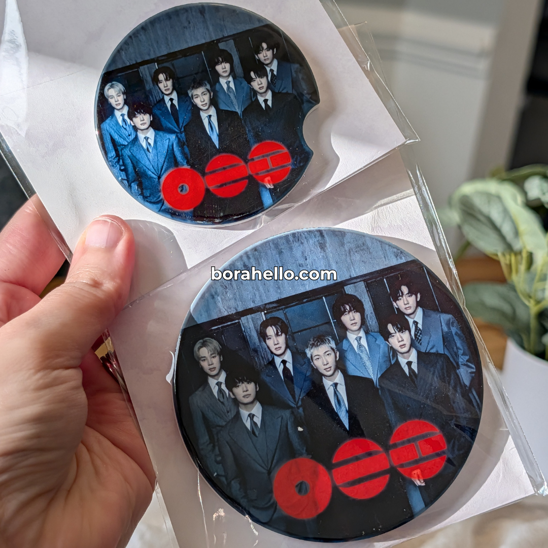 BTS Arirang OT7 Group Photo Ceramic Coaster – borahello