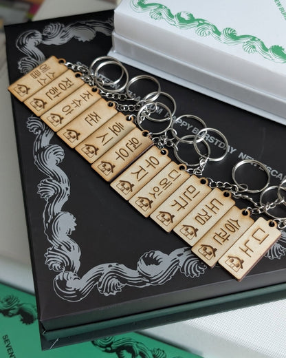 Seventeen Nanabnb-inspired Wooden Keychains