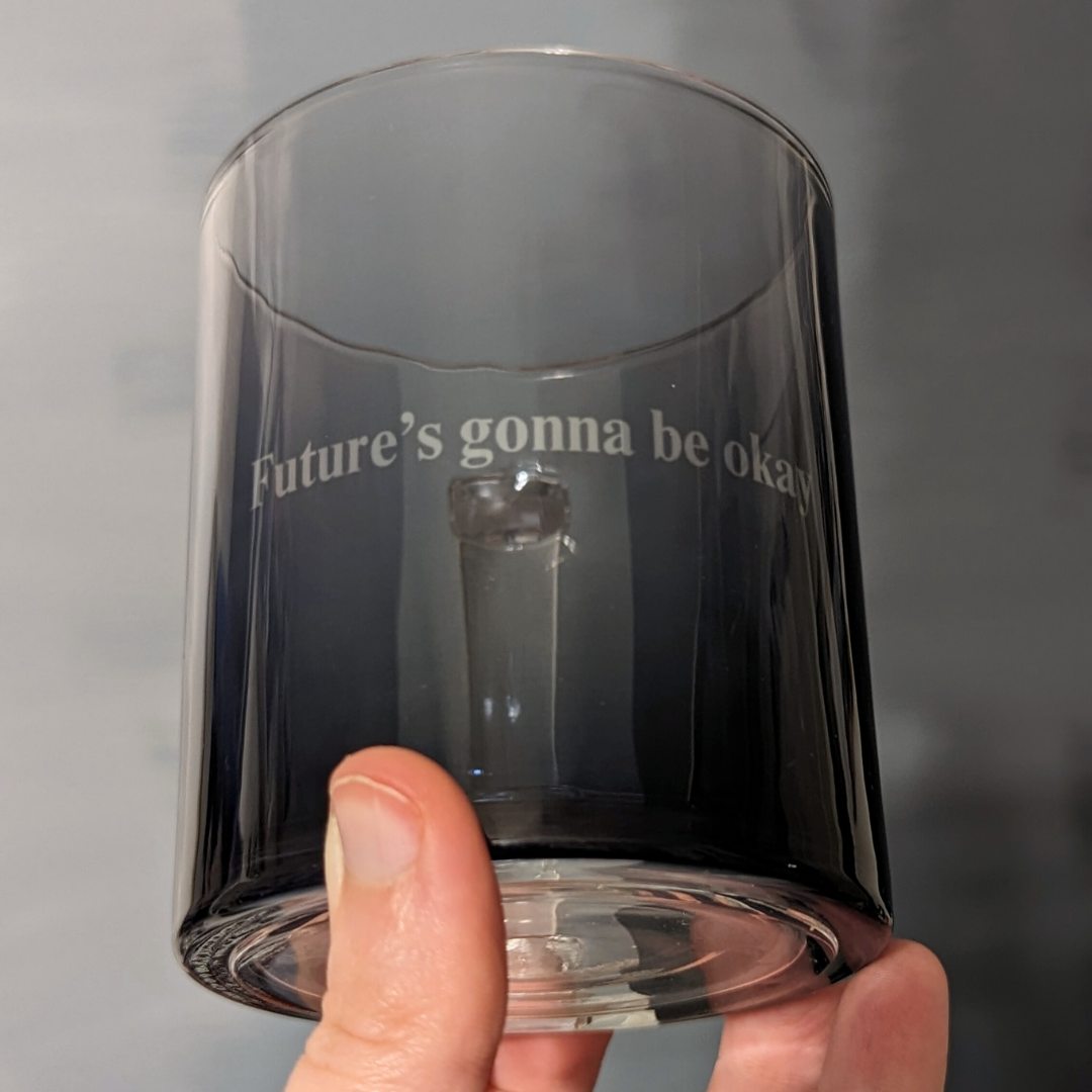 Suga "D-Day / Future's Gonna Be Okay" Glass Coffee Mug | Mug | borahello