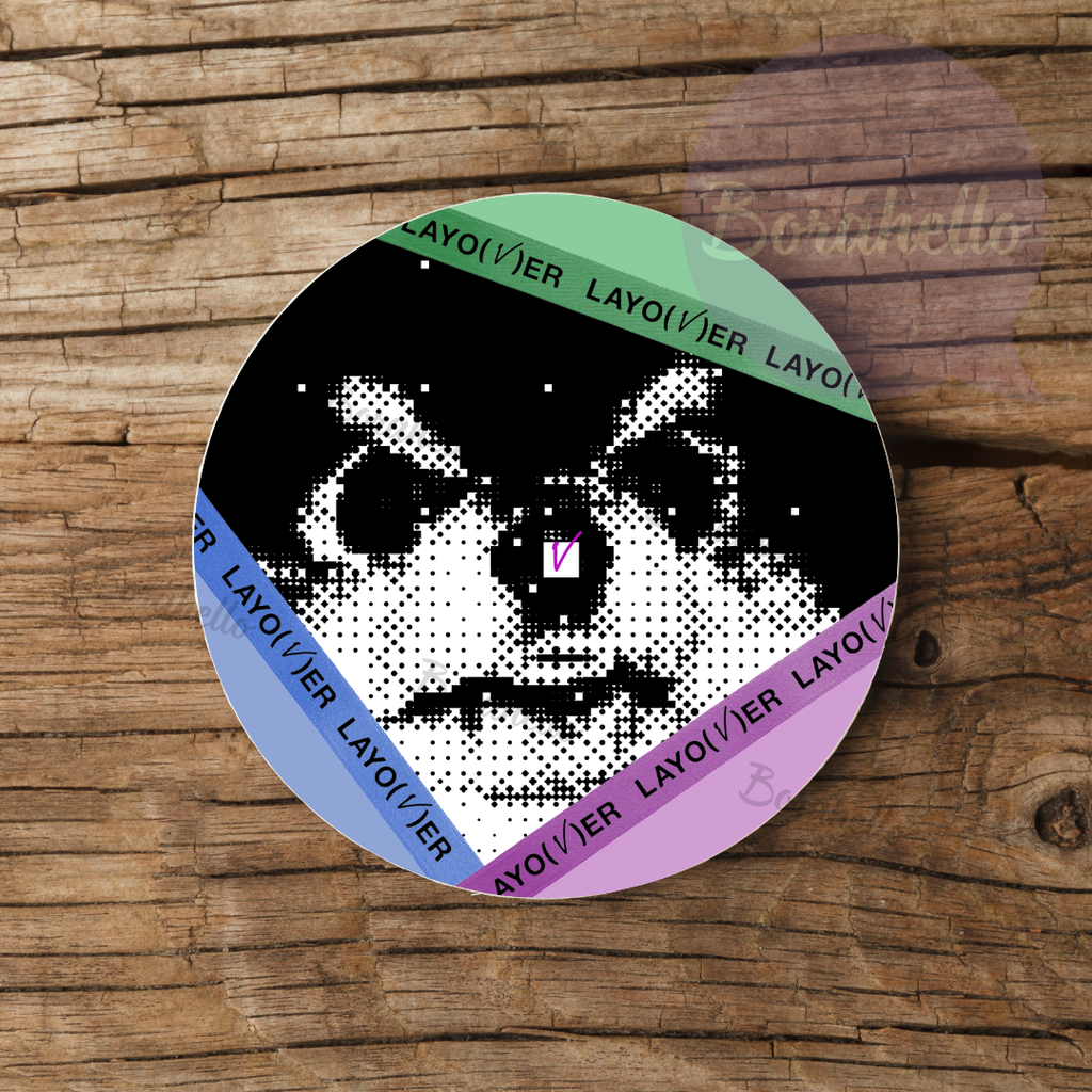 V Yeontan Layover Ceramic Coaster