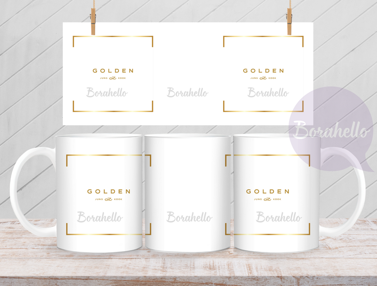 JK Golden Ceramic Coffee Mug