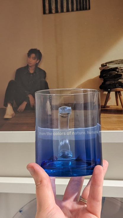 RM "Indigo" Glass Coffee Mug | Mug | borahello