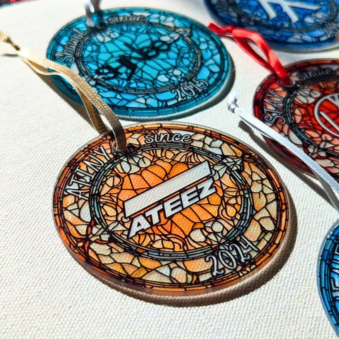 ATEEZ ATINY Debut Stained Glass Ornament