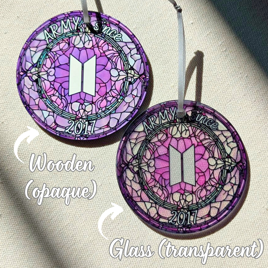 Custom Debut Stained Glass Ornament
