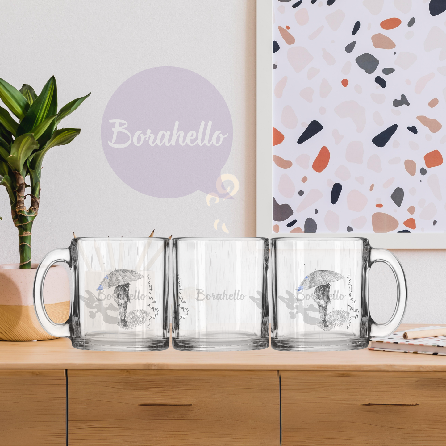 RM Mono + RPWP Glass Coffee Mug