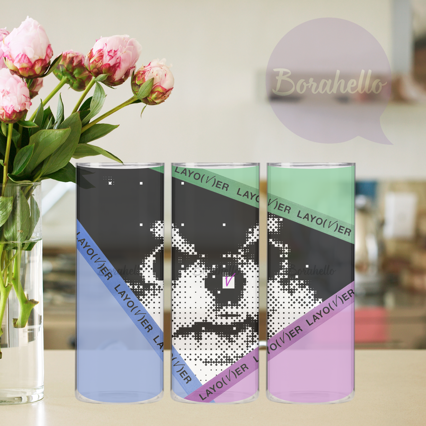 V Yeontan Layover Glass Vase