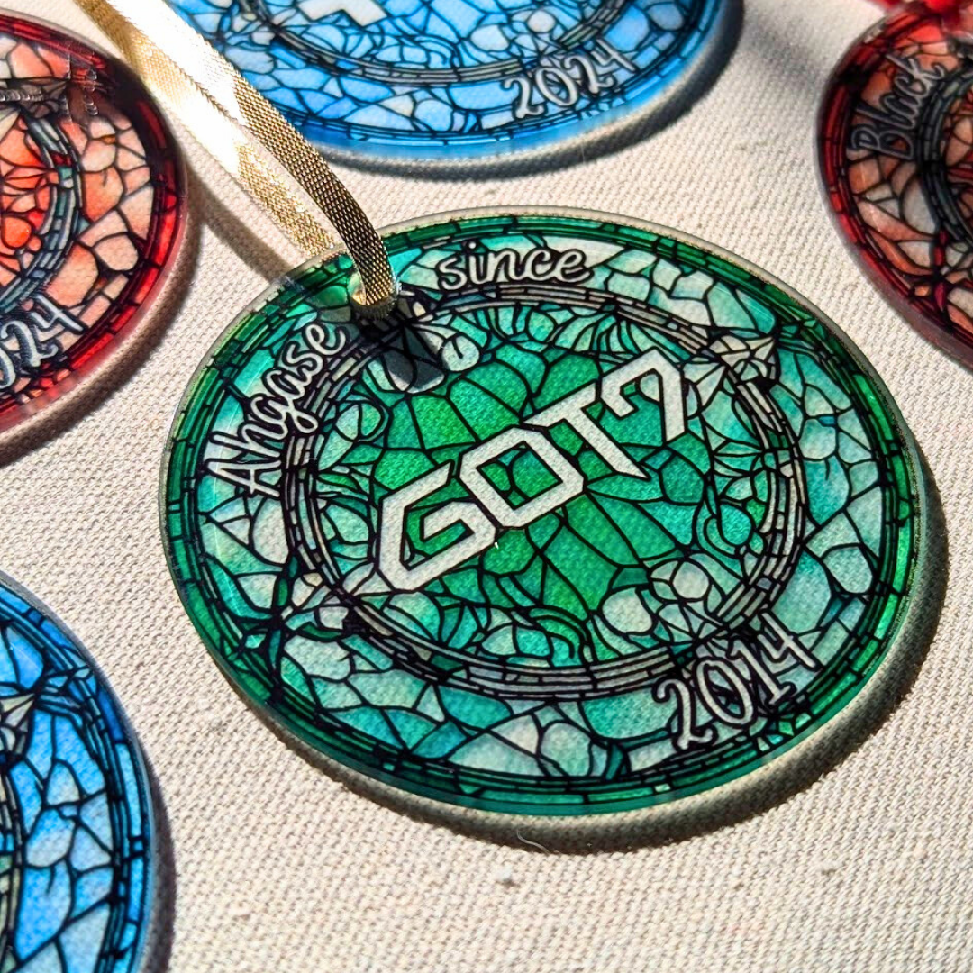 GOT7 Ahgase Debut Stained Glass Ornament