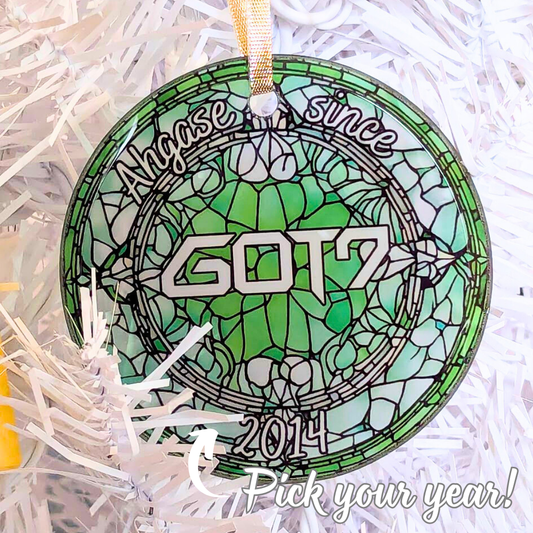 GOT7 Ahgase Debut Stained Glass Ornament