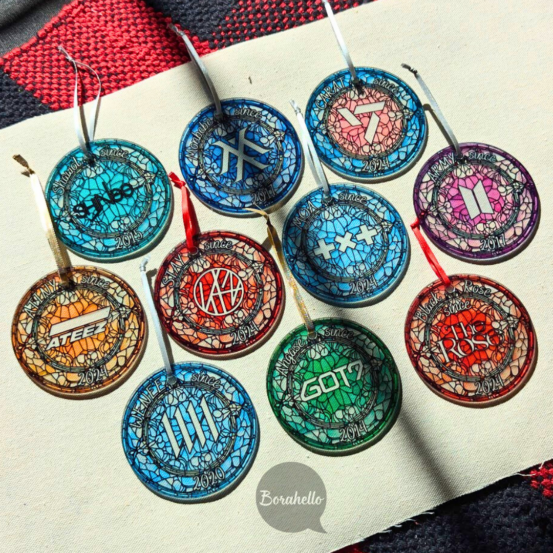 Seventeen CARAT Debut Stained Glass Ornament