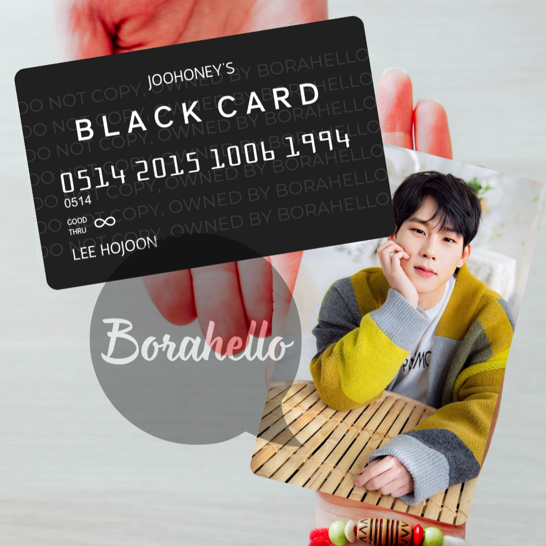 Monsta X & Wonho Metal "Black Card" Photocards