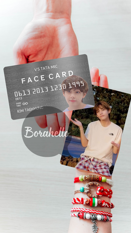 Metal "Tata Mic Face Card" Photocard (V)