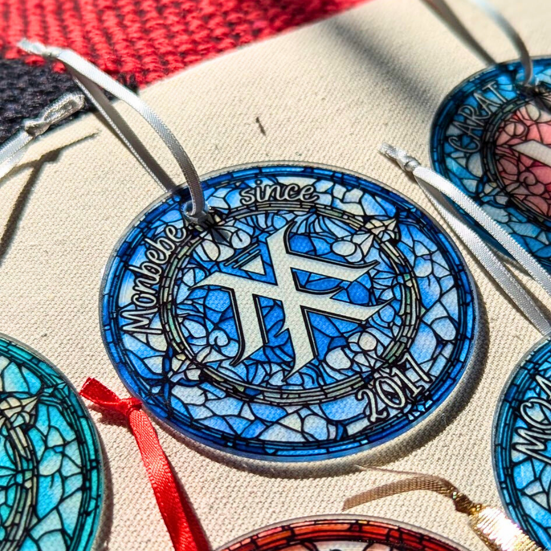 Monsta X Monbebe Debut Stained Glass Ornament