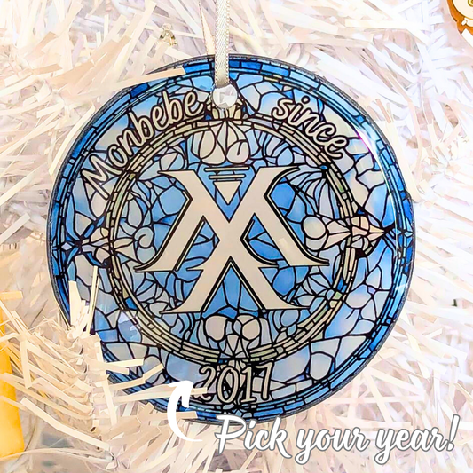 Monsta X Monbebe Debut Stained Glass Ornament