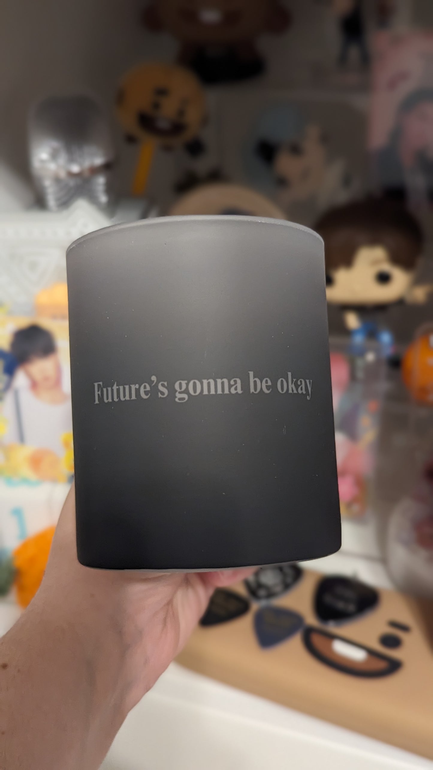 Suga "D-Day / Future's Gonna Be Okay" Glass Coffee Mug | Mug | borahello