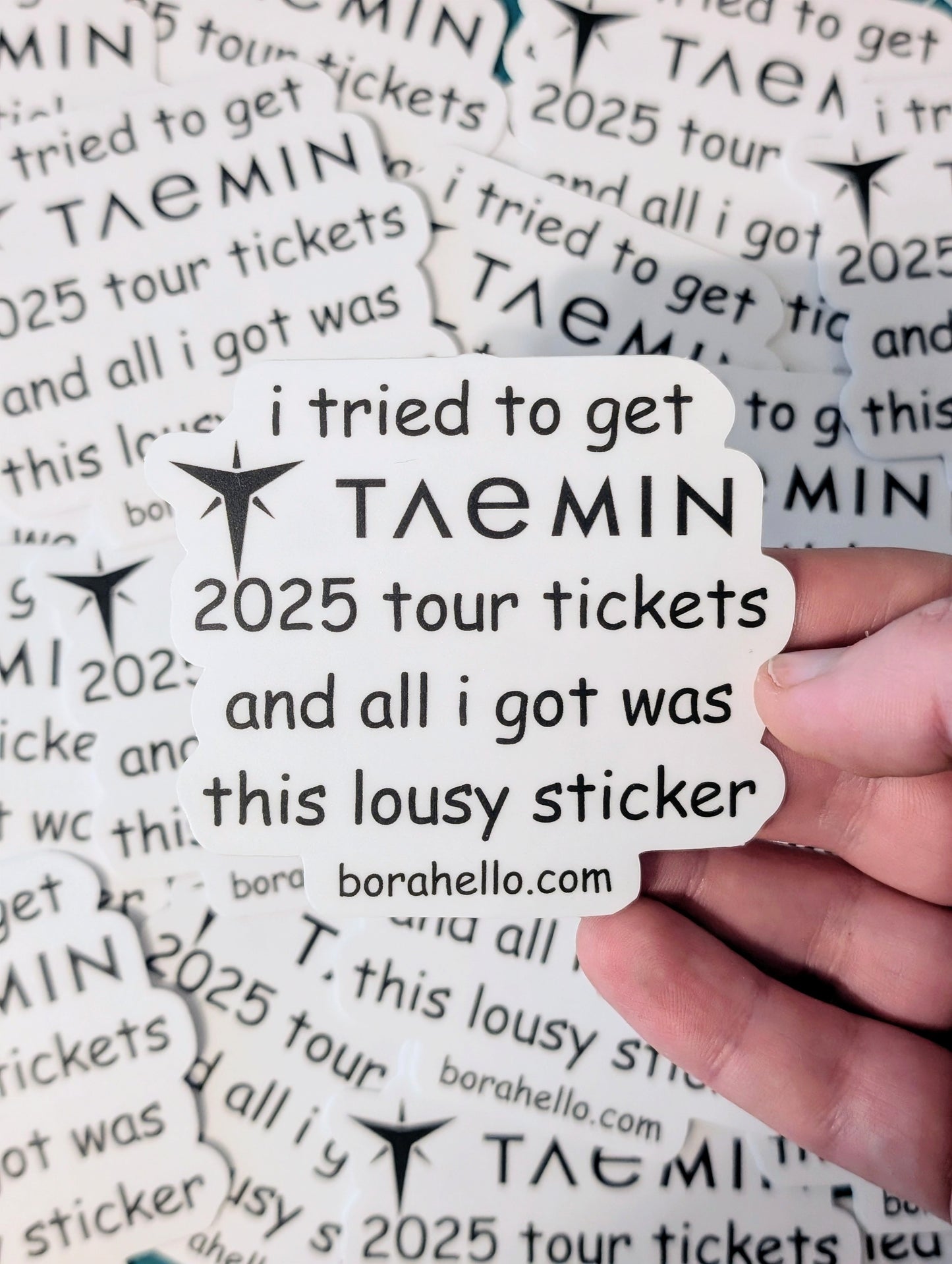 "I tried to get Taemin Tour Tickets" Sticker