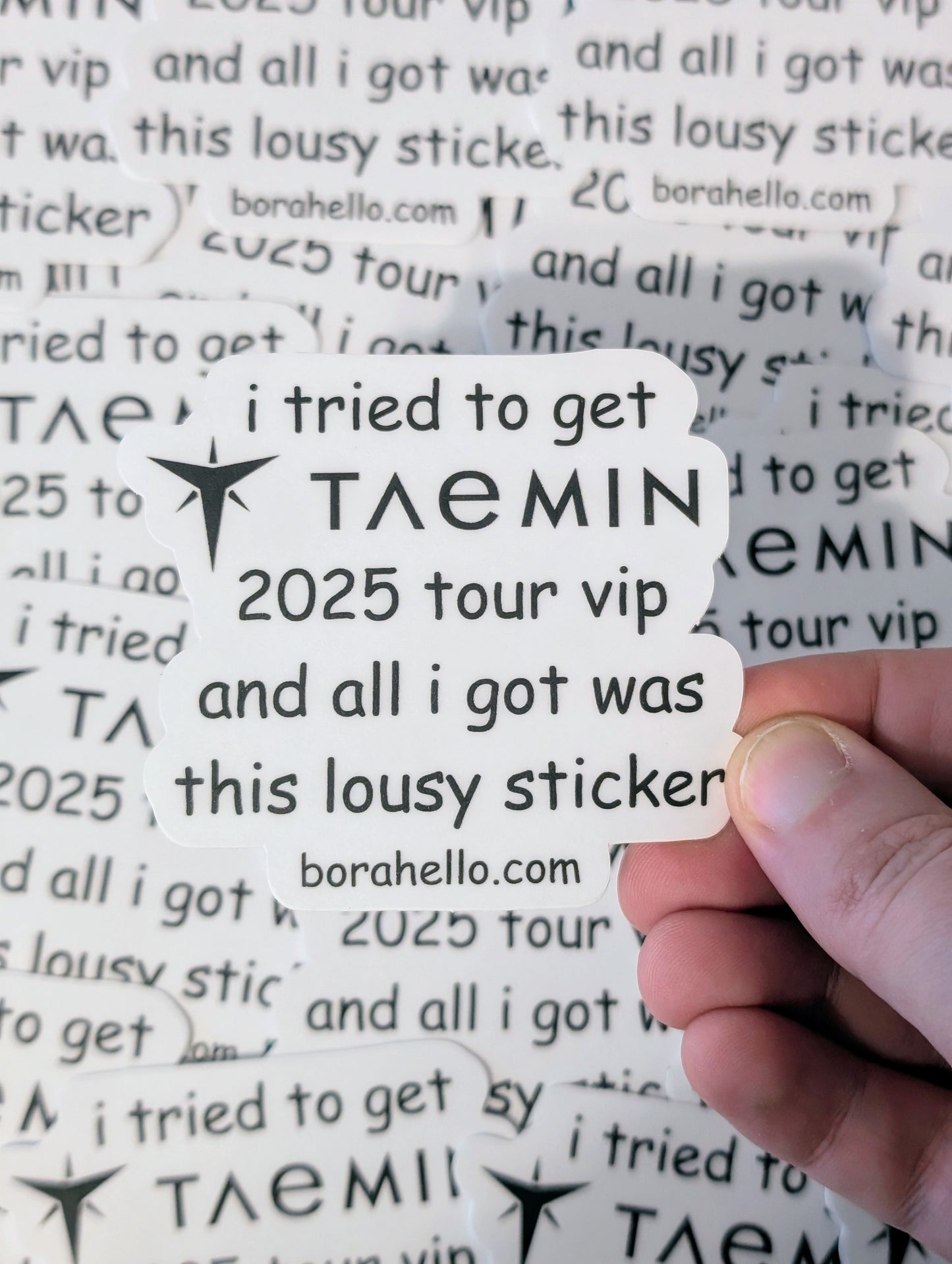 "I tried to get Taemin Tour VIP" Sticker