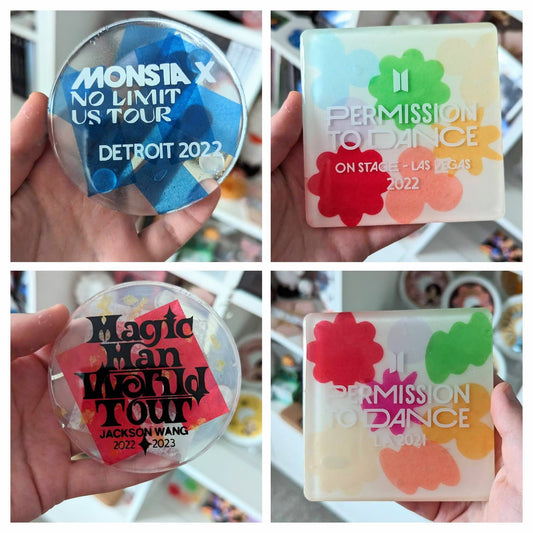 Jackson Wang Magic Man World Tour Confetti Coaster
