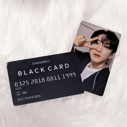 Metal "Black Card" Photocard (Stray Kids) | Photocard | borahello