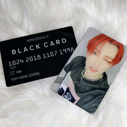 Metal "Black Card" Photocard (Ateez) | Photocard | borahello