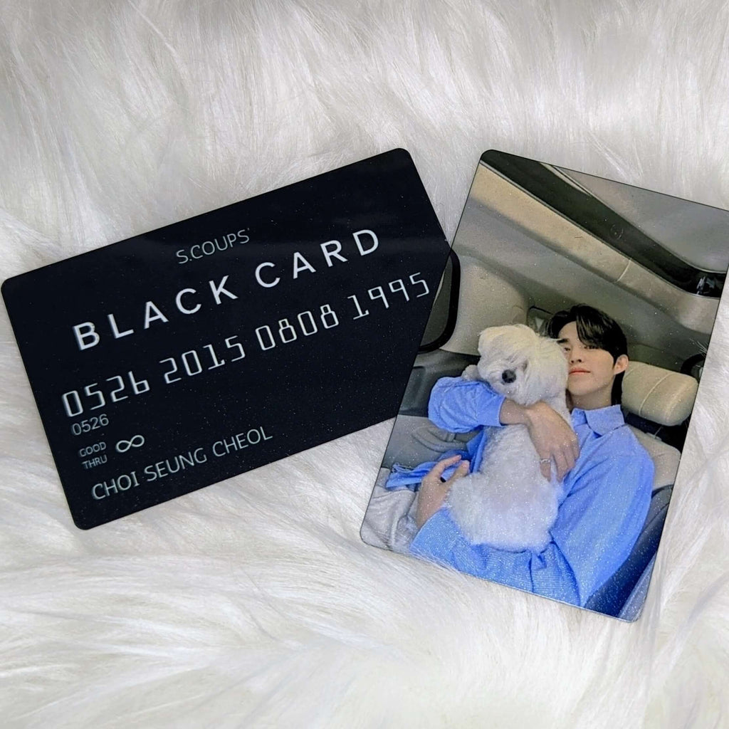 Metal "Black Card" Photocard (Seventeen) | Photocard | borahello