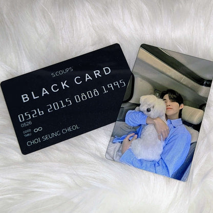 Metal "Black Card" Photocard (Seventeen) | Photocard | borahello