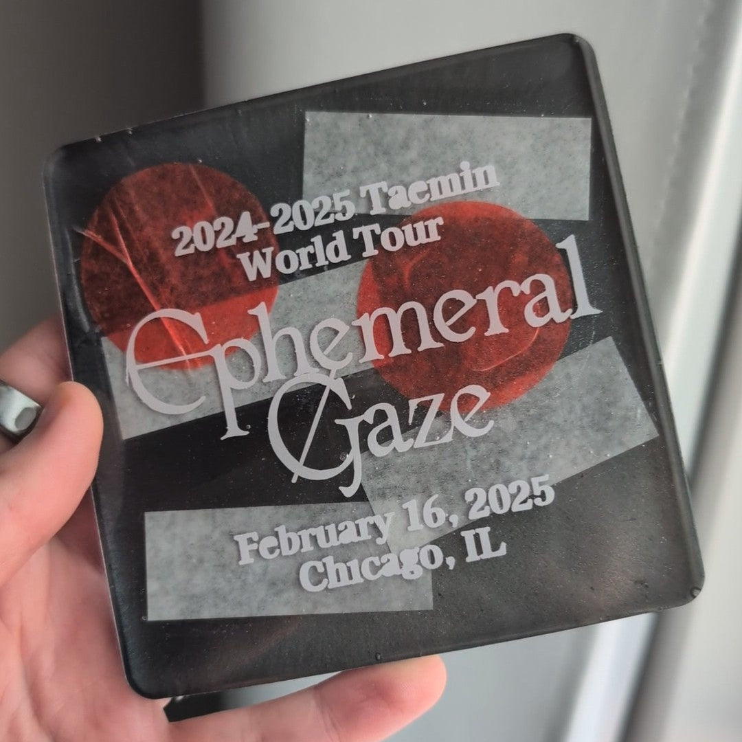 Taemin Ephemeral Gaze 2024-2025 Tour Confetti Coaster