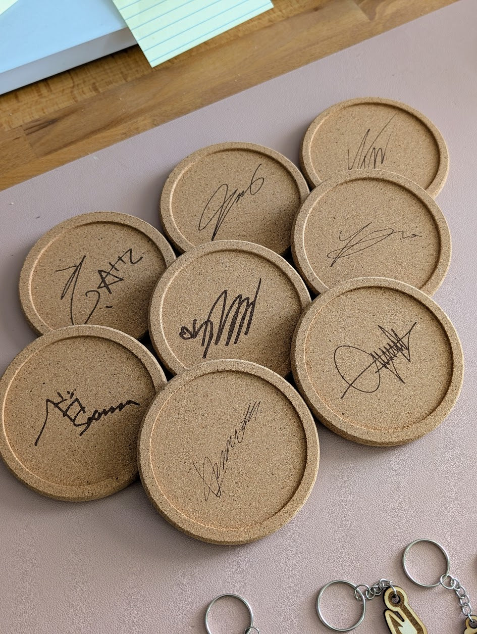 Ateez Signature Coasters